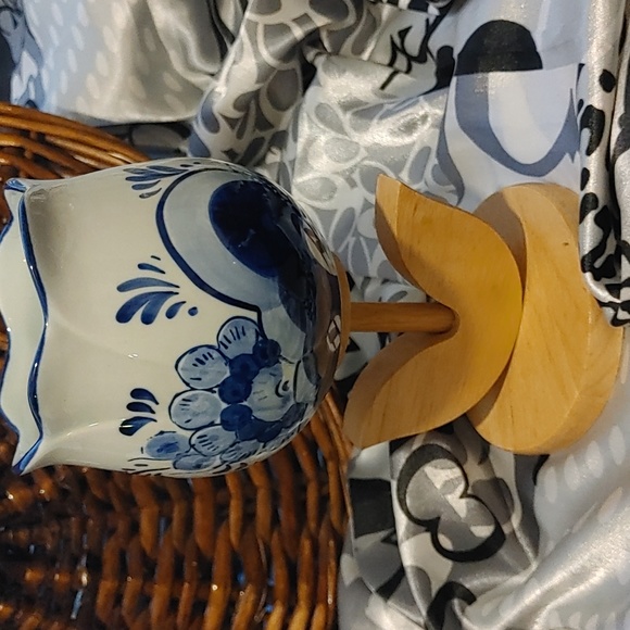 1 Delft Hand Painted Vase and Other - Picture 7 of 11